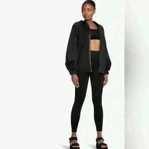 WOLFORD net overlay zip up jacket women’s size small